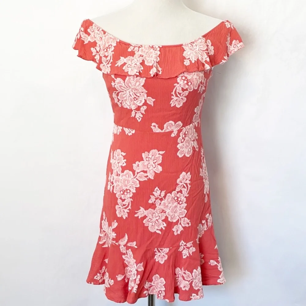Lulu's Floral Mini Dress (M) - Picture 2 of 9